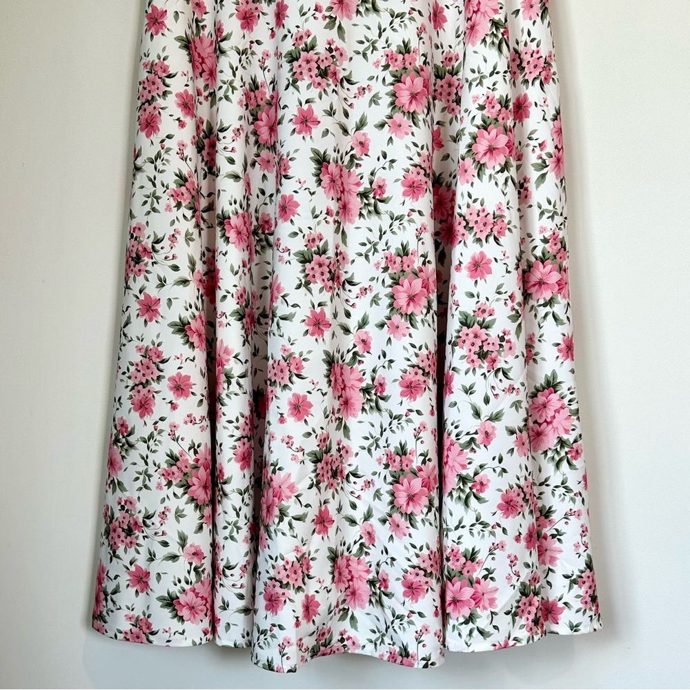 NWT Belle Poque Pink Floral Sleeveless Dress - Size: Extra Large - Picture 7 of 9
